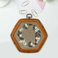 thumbnail image 6 of amagogo Cross Stitch Embroidery Hoop Cross Stitch Hoop Display Frame Decoration DIY 15.5x14cm, 6 of 9