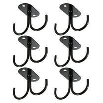 Jiandong Holders for Stemware 6pcs Rustic Under Cabinet Mug Hooks Coffee Cup Holder Rack(3.15X1.97X1.18Inch)