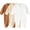 Brown, variant on Fengactive Infant Baby Boys Girls 3 PCS Spring Summer Ribbed Footed Jumpsuit V Neck Full Snap Long Sleeve Soft Stretchy Newborn Sleep Romper Set
