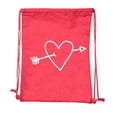 thumbnail image 2 of Valentine's Day Bags, Cotton Drawstring Cinch Backpacks, Valentines Day Gift Bags, 2 of 2