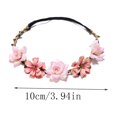 thumbnail image 6 of UNLLLL Silk Floral Headband, Ladies Flower Hair Hoop with Small Gesang and Rose, Soft Breathable Fabric Hairband, for Wedding Photography Party Travel Accessories (Pink), 6 of 6