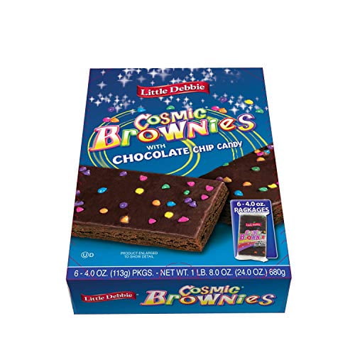 Little Debbie Large Sized Cosmic Brownies, 4 oz Individually Wrapped, 6