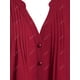 thumbnail image 3 of Más el tamaño del cordón de la manga de Bell jaretas Ronda Hem de la blusa Rosegal Blusas Tallas Grandes, 3 of 4