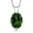 Chrome Diopside, variant on 1.65 Ct Oval Shape Black Onyx 925 Sterling Silver Pendant