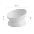 thumbnail image 2 of Cuencos de cerámica para gatos,Tazón de comida para gatos elevado inclinado,Platos de alimentación para mascotas de porcelana,Protege la columna vertebral de la mascota, 2 of 5
