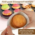 thumbnail image 4 of BinDamon Gold Foil Muffin Cupcake Liners/Baking Cups Standard Size,200-count, 4 of 6