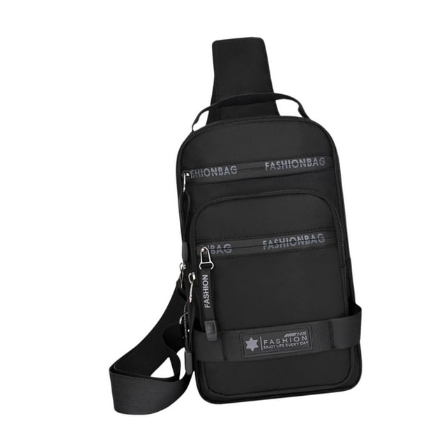 Bolso cruzado para hombre ligero impermeable para el pecho Strade Fareast Limited Negro