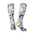 thumbnail image 4 of Balery Colorful Butterflies Printed Novelty Socks Men's Women's Crew Socks Sports Socks Knee High Socks Cotton Socks Quirky and Cool Socks, 4 of 9