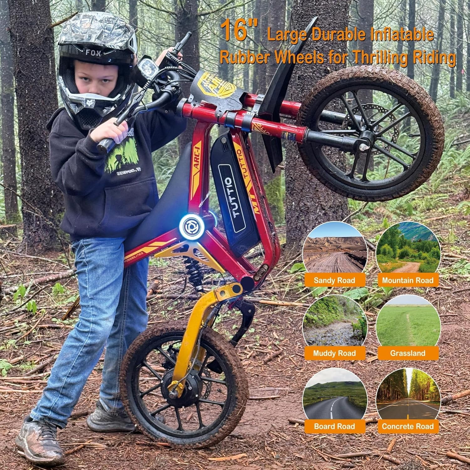 TUTTIO ARC-I Electric Dirt Bike for Kids 2Pcs