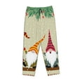 thumbnail image 4 of Haiem Christmas Card With Gnomes Women's Pajama Pants Ultra Lightweight Pjs Bottoms Sleepwear Bottom Pants With Pocket Drawstring-Large, 4 of 9