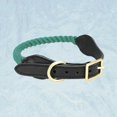 thumbnail image 3 of Veeki Dog Leash Collar - Woven Cotton And Cowhide Finish - Stylish Style - Durable For Training, Walking, Running (size L), 3 of 3