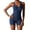 Dark Blue, variant on Yoga Jumpsuits for Women Scoop Neck Sleeveless Backless Skinny Stretch Athletic Workout Bodysuit