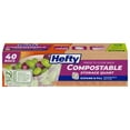 thumbnail image 1 of Food Storage Bags Hefty Compostable Press-To-Close Quart, 1 of 6