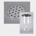 thumbnail image 1 of Matsuzay Dispensador de cereales doble Dispensador de alimentos doble para el cereal de la despensa del hogar Almacenamiento y organización del hogar Blanco, 1 of 1