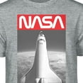 thumbnail image 2 of Teelocity NASA Shuttle Graphic T-Shirt (Small, Athletic Heather), 2 of 4