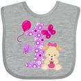 thumbnail image 3 of Inktastic First Birthday with Cute Puppy and Butterflies Boys or Girls Baby Bib, 3 of 4