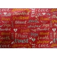 thumbnail image 5 of oneOone Coton Soie Tissu Rouge Texte Matière de Robe Tissu Imprimé Tissu au Mètre 42 Pouces de Large, 5 of 5