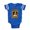 Royal Blue, variant on CafePress - 10 Wanted _V2 - Cute Infant Baby Football Bodysuit