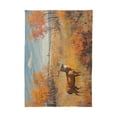 thumbnail image 2 of BZSMCE Square Tablecloth Mule Deer Cross The Forest Pattern Tableclothes, 2 of 9