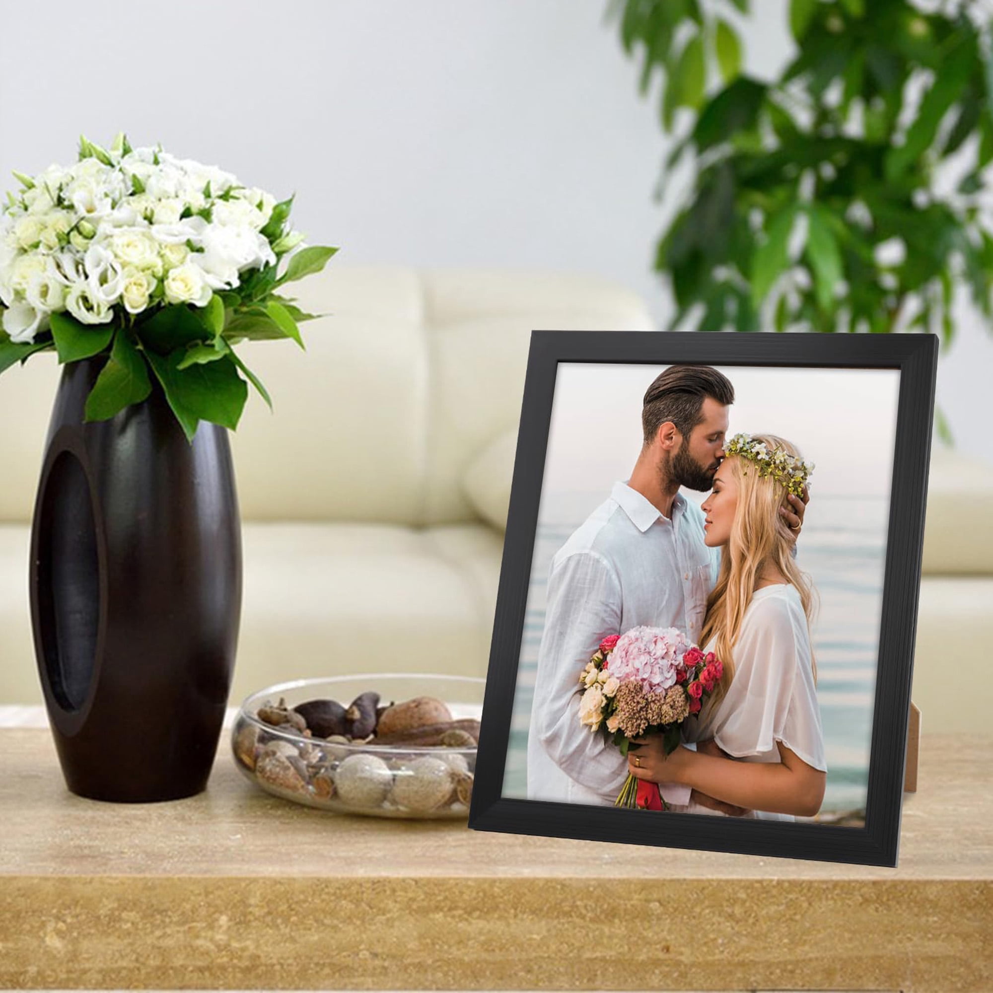 8x10 Photo Frames, 12 Pack Multi-Use Frames, Wall Mountable Picture Frames, Desktop Display Frames, Perfect for Gallery Wall, Family Picture Collages, Office Decor, Black