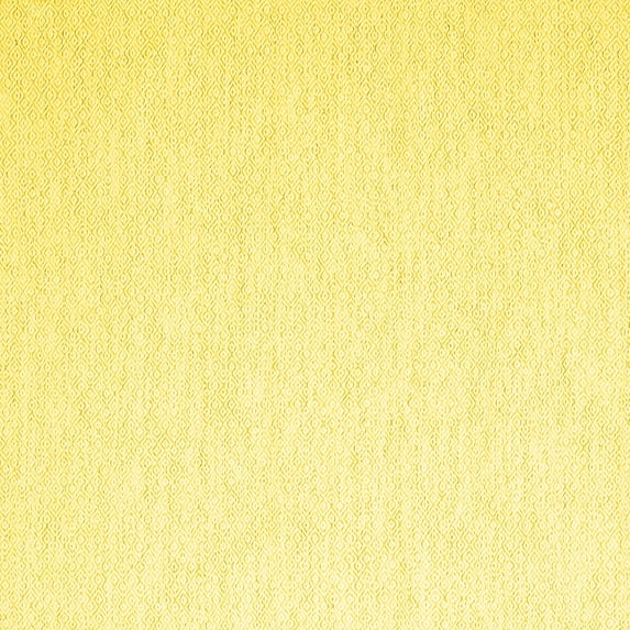 Ahgly Company Machine Washable Indoor Square Solid Yellow Modern Area Rugs, 5' Square