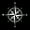 White, variant on ZUARFY 15cm*15cm Art Design Vinyl NSWE Compass Car Stickers Decals Black/White