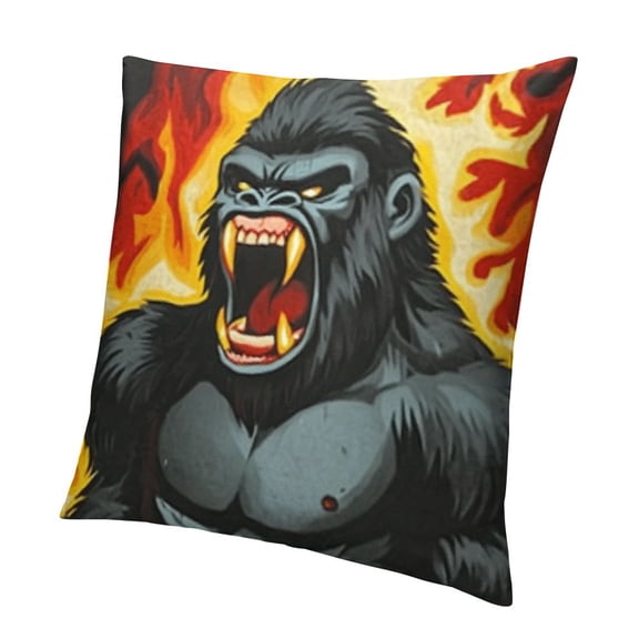 Angry Monkey Throw Pillow Covers Double-Sided Decor Pillow Cases Sofa Bedroom Living Room Pillow Cover