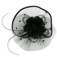 thumbnail image 7 of LEKODE Hat for Women Tea Hats for Women 2025 Tea Hats Fascinators Hats for Women Tea Party Fascinators for Women Feather Headpiece Feather Headband Black One Size, 7 of 7