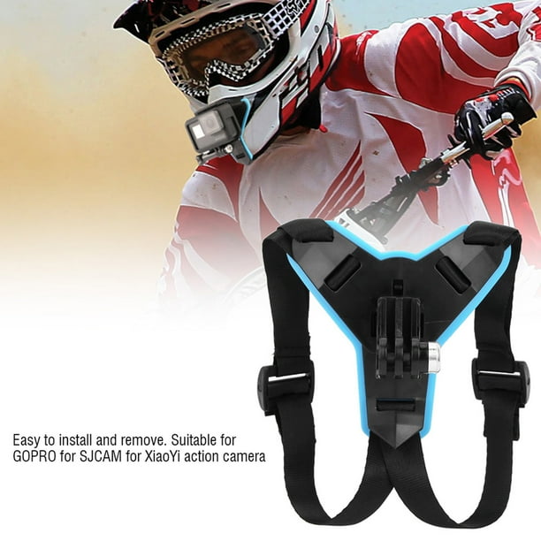Soporte de Cámara de Montaje en Casco Casco de Motocicleta Soporte de Montaje de Mentón Delantero para Cámara Accesorios de Cámara de Acción Negro ANGGREK Otros