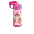 thumbnail image 2 of Thermos FUNtainer Vacuum Insulated Stainless Steel Bottle with Covered Straw, Princess, 14oz for Kids, 2 of 8