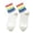 C, variant on Unisex Rainbow Striped Crew Socks Soft Breathable Mid Calf Socks Colorful Ribbed Cuff Fashion Casual Socks for Men Women Daily Street Holiday Outfit,1 Pair