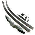 thumbnail image 6 of BLACK HUNTER 60" Wooden Takedown Recurve Bow for Archery Hunting, RH, 25-60 lbs at 28" Draw Length, 6 of 6