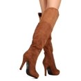 thumbnail image 3 of Refresh FH57 Women Faux Suede Over The Knee Almond Toe Stiletto Boot, 3 of 3