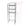thumbnail image 2 of Nola Metal Spacesaver, 3 Shelf, Bronze, 2 of 2