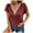 Red, variant on lmcalzta V Neck T Shirts for Women Summer Tops Stretch Comfy Basic Tees Solid Color S-3xl