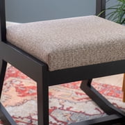 Linon Sutton Modern 2-Position Sled Base Lounge Chair, Beechwood with Stone Fabric