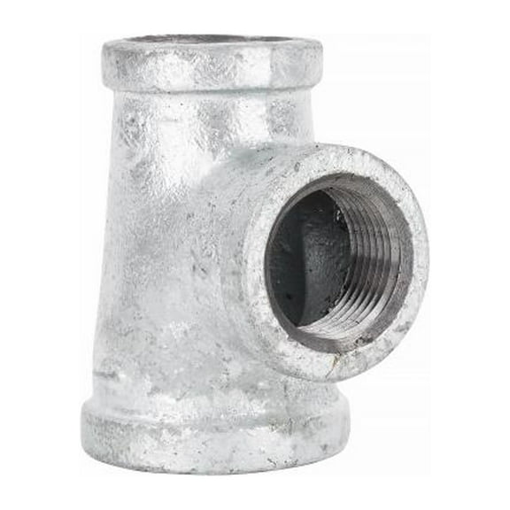 STZ 501887 1 x 3/4 x 3/4 In. Galvanized Pipe Reducing Tee - Quantity 10