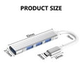 thumbnail image 5 of Laptop PC Splitter 4 Port USB 3.0 Expander USB C HUB Type-C Dock Station MODEL 1 TYPE-C GRAY, 5 of 8