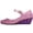Purple, variant on Toddler Kids Wedge Shoes Girls Slip on Walking Sandals Closed Toe Mary Jane Casual Clear Sandals for Travel Gold Size 2