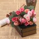 thumbnail image 3 of GOOHOCHY Ramo de rosas artificiales vintage para San Valentín, bodas, fiestas en casa (rosa), 3 of 7