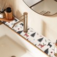 thumbnail image 2 of Yayeee Faucet Mat for Kitchen Sink 30" Diatomite Long Splash Guard Pad, Christmas Plaid Deer, 2 of 7