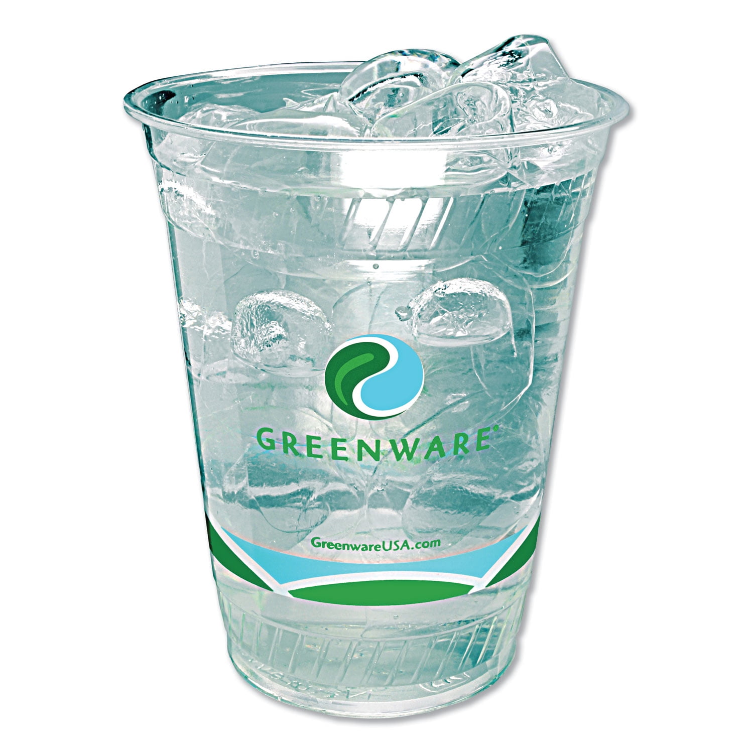 Fabri-Kal® Greenware® Stock Print Cold Drink Cup - 16/18 oz. Squat