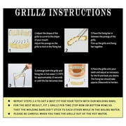 18K Plated Gold Teeth Plated Gold Finish 8 Top Teeth 8 Bottom Tooth Hip Hop Mouth Grills for Men and Women By PULMCheerger