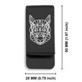 thumbnail image 2 of Stainless Steel Geometric Polygon Squirrel Animal Classic Slim Money Clip Credit Card Holder, 2 of 2