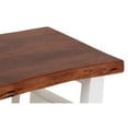 thumbnail image 3 of AmeriHome Acacia Live Edge 46 inch Bench - White, 3 of 5