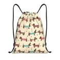 thumbnail image 1 of Bingfone Dachshund Dog Puppy Drawstrings Backpacks Bags for Men Women Gym Drawstrings Bag-Small, 1 of 6
