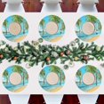 thumbnail image 7 of GZHJMY Seaside Beach Placemats 1Pcs,Holidays PVC Weave Place Mats Table Mats Non-Slip Easy to Clean for Home Kitchen BBQ Party Table Decor,15.4", 7 of 7