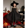 thumbnail image 4 of Arshiner Girls Dresses Fall Long Sleeve Church Funeral High Low Dresses Black Size 10-12, 4 of 10