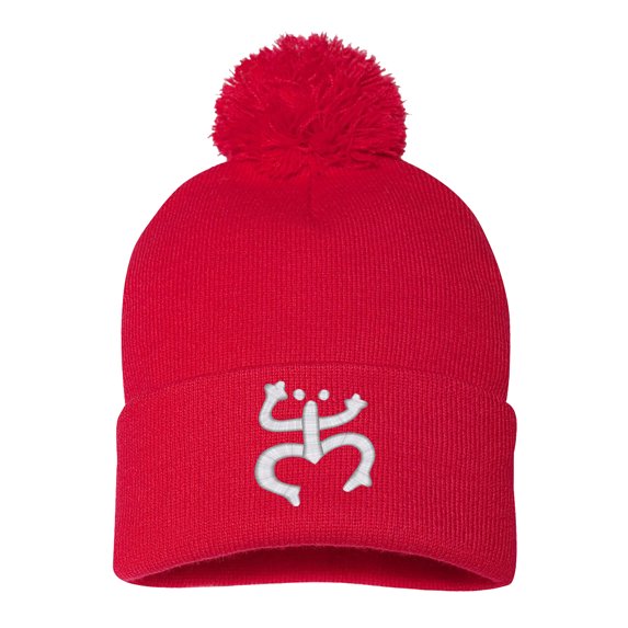 PP-BNE Embroidered Puerto Rico TAINO FROG-PP-EM-0027-Red