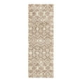thumbnail image 2 of Unique Loom Moroccan Trellis Shag Collection Area Rug - Meknes (2' x 6' 1" Runner Light Brown/Ivory), 2 of 6